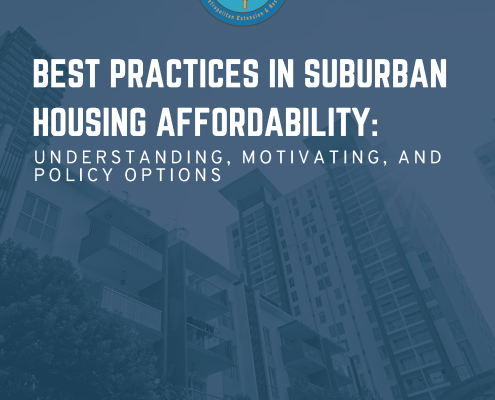 Cover for Best Practices in Suburban Housing Affordability