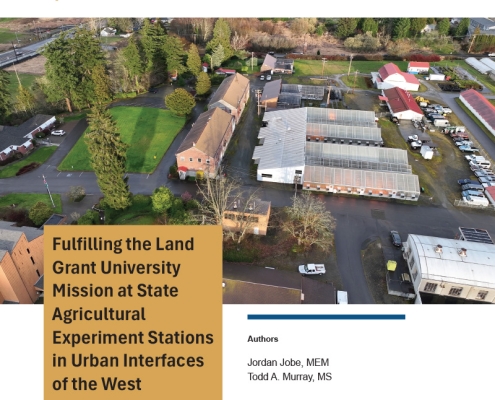Cover image for Fulfilling the Land Grant University Mission at State Agricultural Experiment Stations in Urban Interfaces of the West