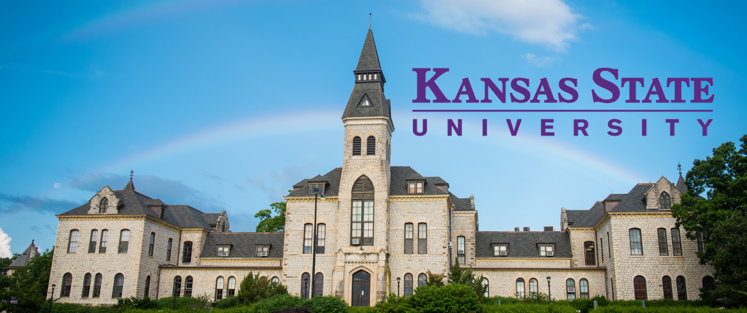 Photo of a large older building on the Kansas State University Campus