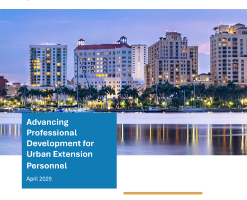 Cover of Advancing Professional Development for Urban Extension Personnel